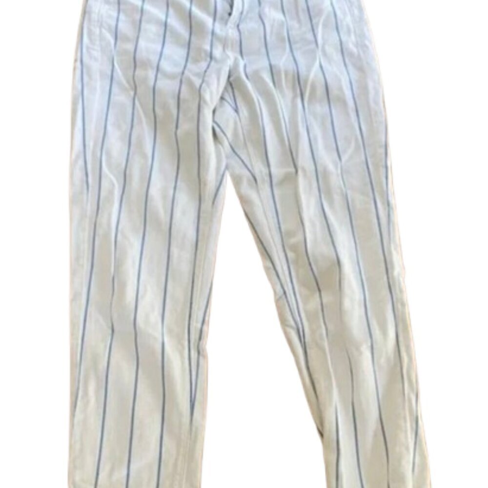 American Eagle White and blue stripped pants Size 0 - Picture 2 of 8